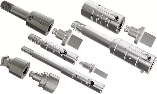 collage of thick turret and salvagnini EXP tooling