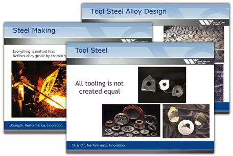 Image des diapositives du webinaire sur l'acier pour outils d'emboutissage par Impax Tooling Solutions