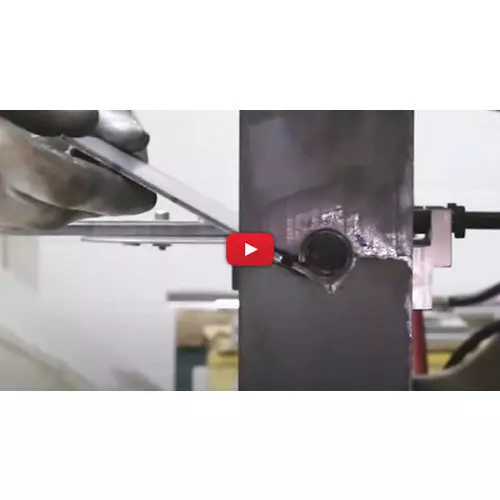 Metal Sample in Press Brake Bending Image
