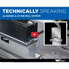 Press Brake Tooling in a Press Brake Image