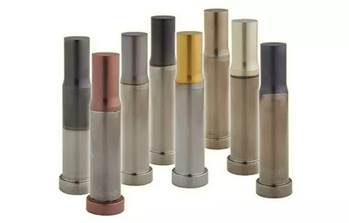 Collage image of coated punches from Impax Tooling Solutions