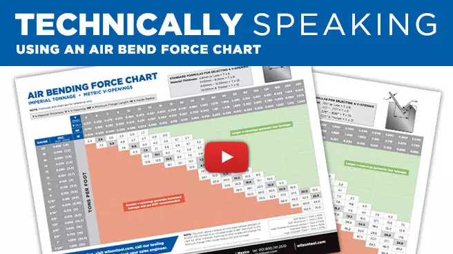 Air Bend Force Chart Graphic