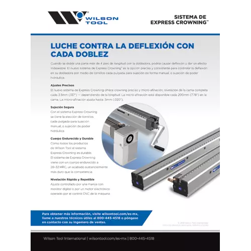 Express Crowning System Flyer in Spanish