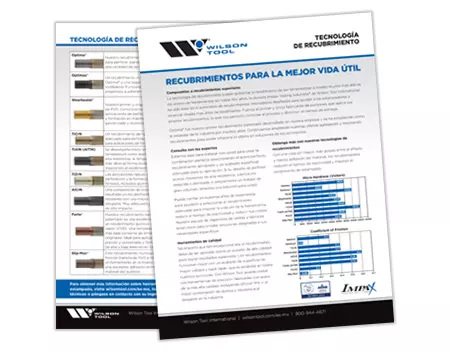 Stampings Coatings Flyer in Spanish Thumbnail