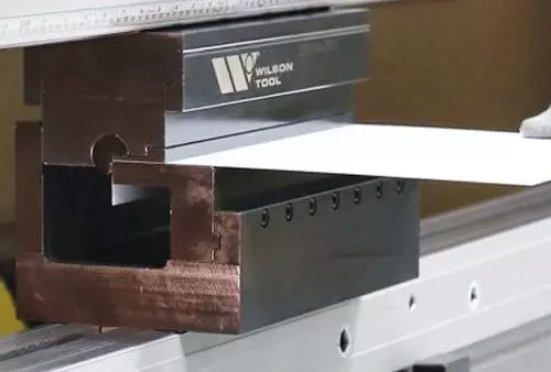 Rotary Bend close up in press brake image