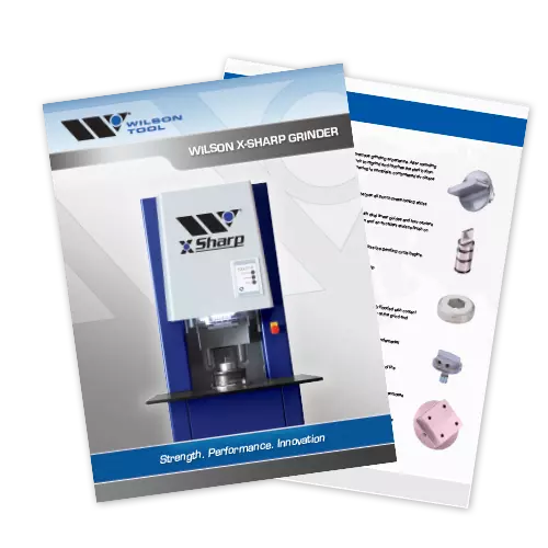 Xsharp flyer for tool sharpening flyer from Wilson Tool