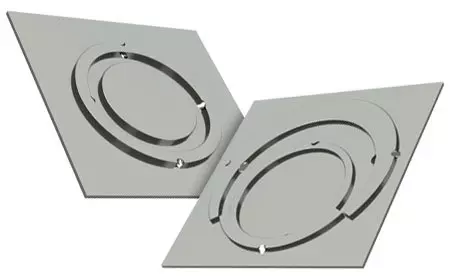 triple and tangential eko sheet metal sample from Wilson Tool 