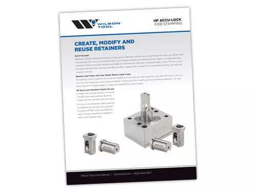 Image of flyer for details on HP Accu-Lock® Retainer Inserts
