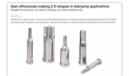 Image de l’article sur les gains d’efficacité pour la fabrication de formes 2D en emboutissage