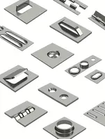 Many metal samples of punching special applications