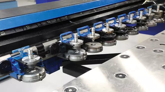 Trumpf Style Tooling by Wilson Tool in Machine