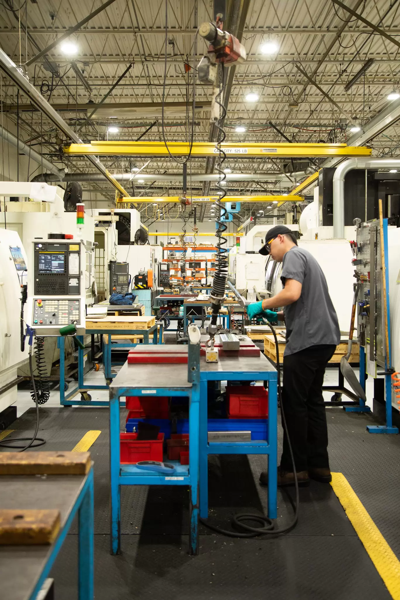 Wilson Tool Employee in factory 