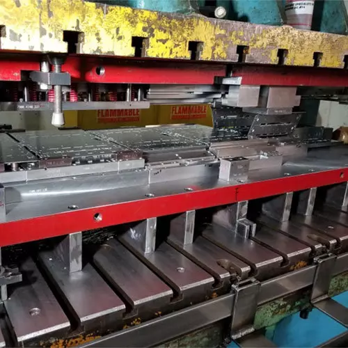 Stamping machine in factory image
