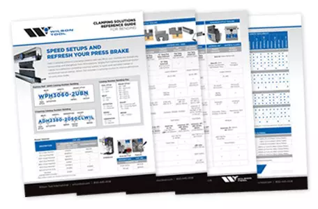 Thumbnail image of clamping solutions flyer from Wilson Tool