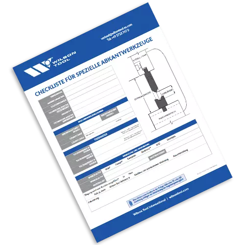 thumbnail of the Press Brake Specials Checklist Flyer