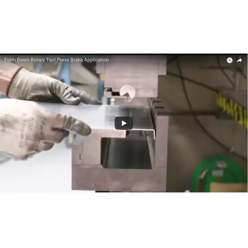 Metal Sample In Rotary Die Forming Down Image