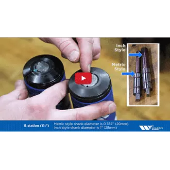 Hands on Tooling Pointing to Indentifing Mark Image