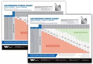 thumbnail of Air Bending Force Chart for press brake tooling