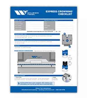 Image miniature du flyer de la liste de contrôle du couronnement express de Wilson Tool