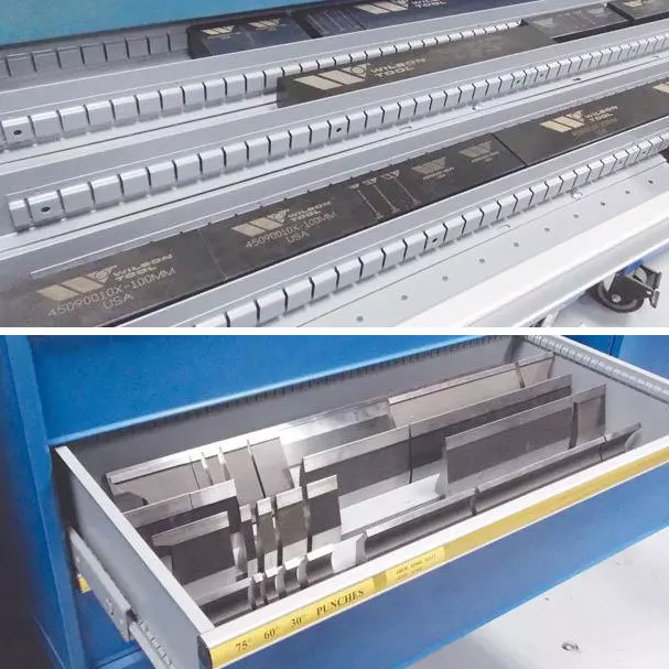 Press brake tooling storage drawers image