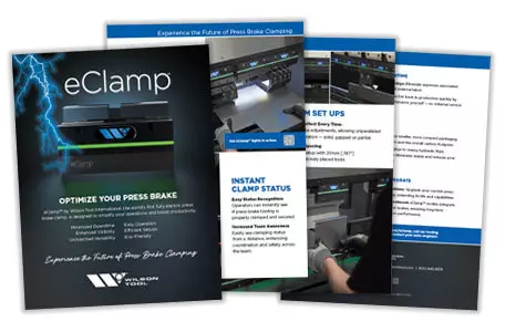 eClamp Brochure Pages Fanned Out