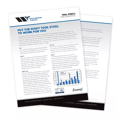 Image d'un flyer sur les options d'acier à outils d’Impax Tooling Solutions