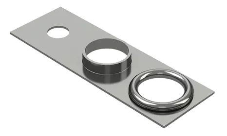 Metal sample of a roll over tool from Wilson Tool 