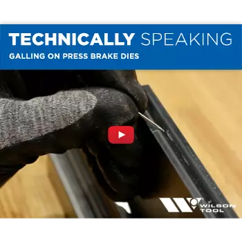 Press Brake Tooling with Galling Image