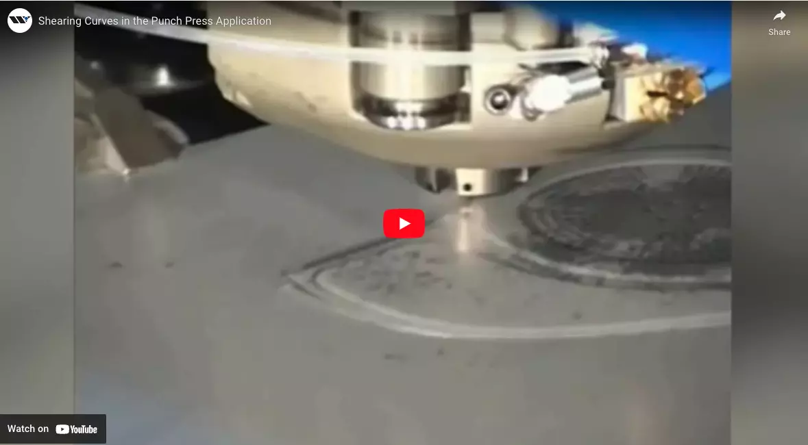 Shearing Curves in the Punch Press Application 