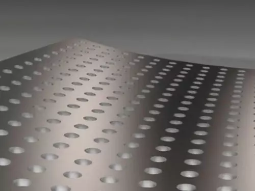 Metal sample of distortion image