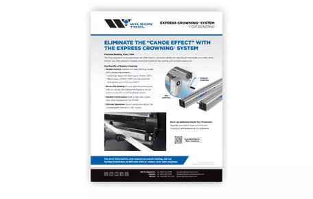 Thumbnail image of express crowning system flyer from Wilson Tool