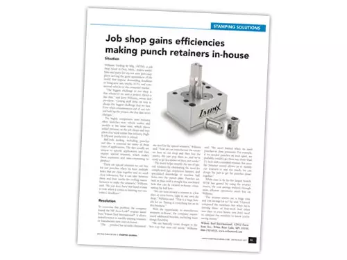 Image of auto industry Customer Case Study featuring HP Accu-Lock® Retainer Inserts