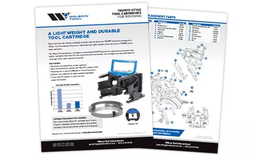 Flyer pour outillage style trumpf 2-1 chez Wilson Tool