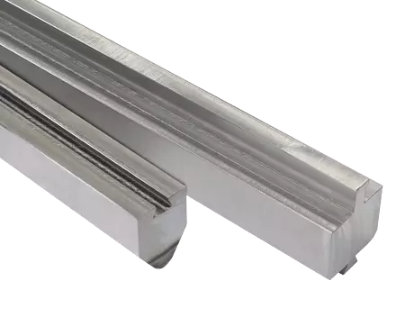 2-piece dovetail style replaceable radius press brake tooling