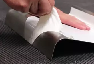 Mark free bending solution for press brake tooling