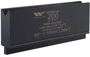 Matriz de prensa plegadora con tratamiento nitrex negro