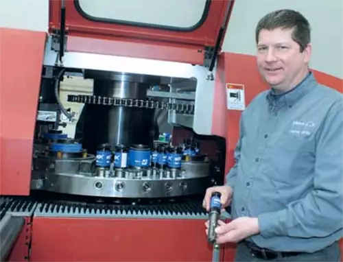 EXP Wilson Tool Customer Showing Punching Tooling in Machine