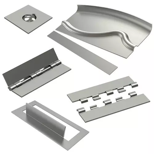 Metal sample collage image