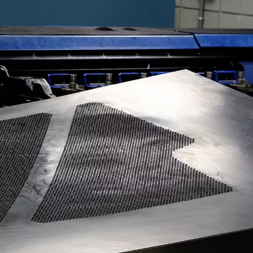 Warped sheetmetal on machine image