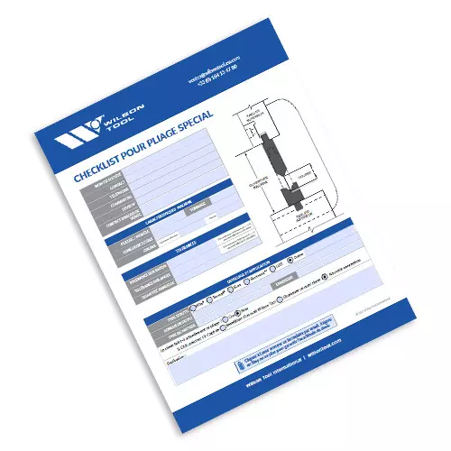 Press Brake Specials Checklist Flyer in French