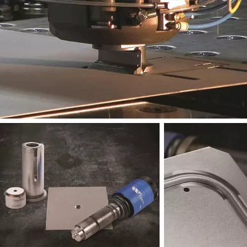 Punch Tooling with metal samples Image