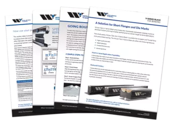 Group of four pesws brake flyers fanned out