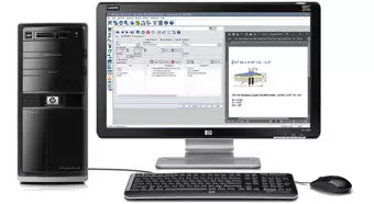 Desktop Computer Displaying Job BOM Screen for Inventory Management Stamping Tooling