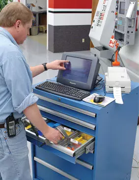 Stock supervisor scanning products