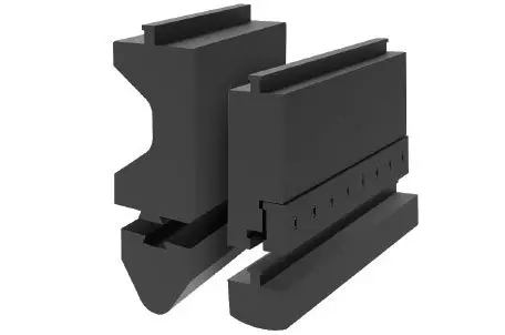 T style and dove tail style replaceable press brake punch tip tooling from Wilson Tool