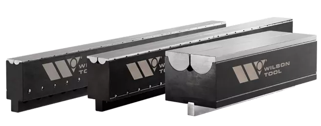3 different models of the V-Series Black press brake dies from Wilson Tool