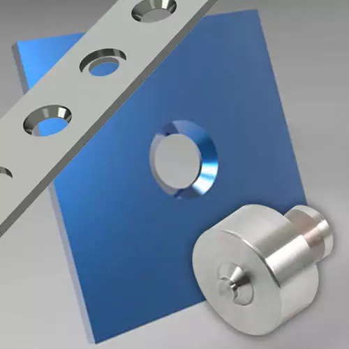 Countersink metal sample collage image